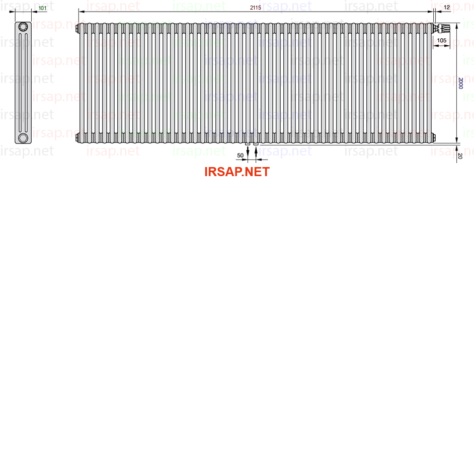 Радиатор IRSAP Tesi 32000/47 T52 CL 01